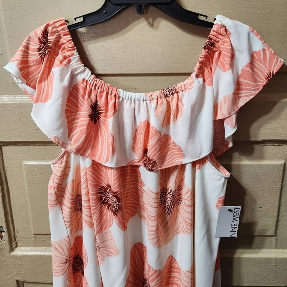 Nine West Wear 2 Ways Off/On The Shoulders Mini Dress NWT - Picture 3 of 5